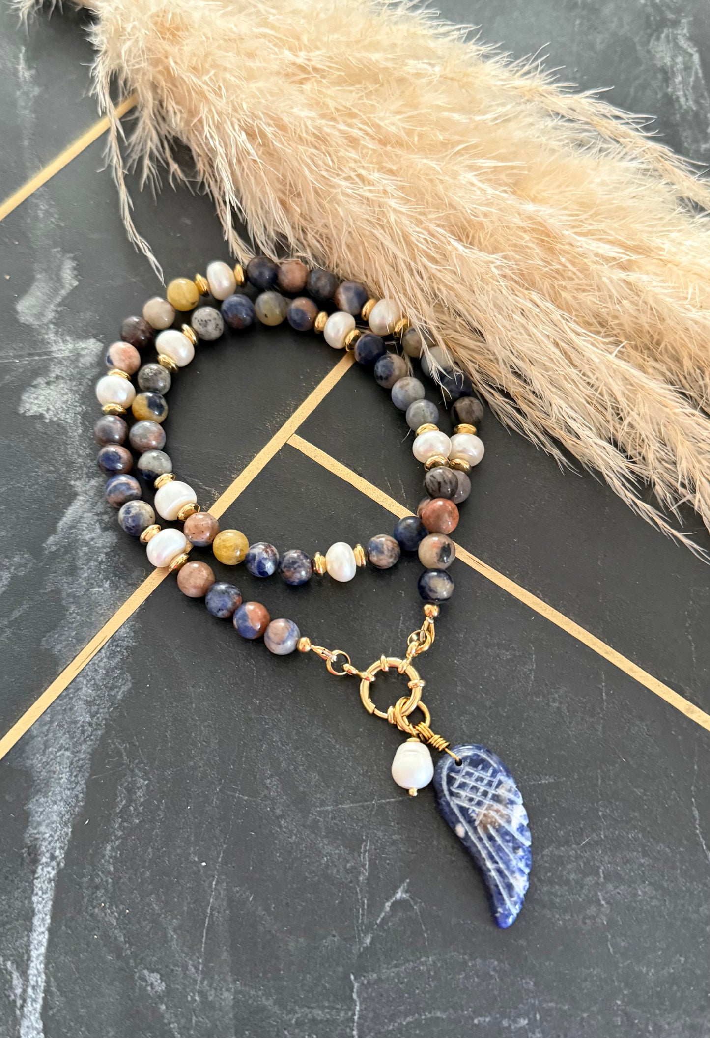 Sodalite Stone Necklace